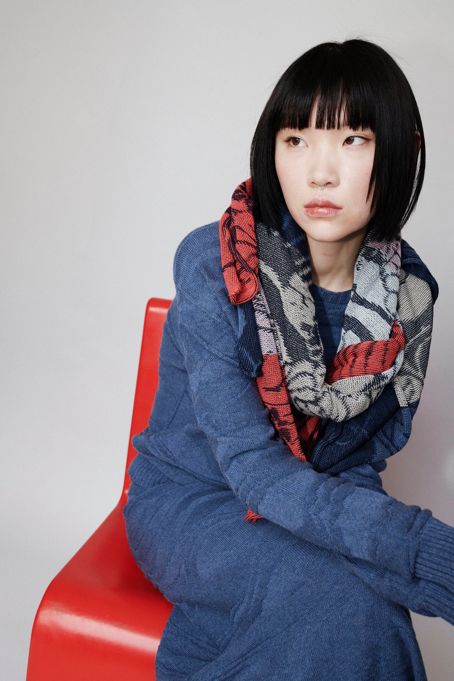 CHŌWA KNIT SCARF MULTICOLOR