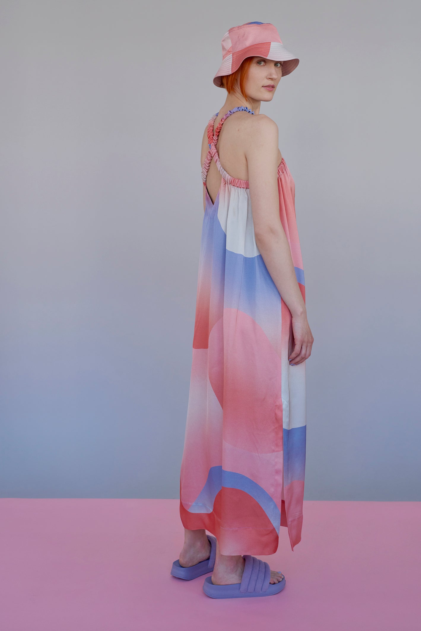 FADE STRAP DRESS MULTICOLOR