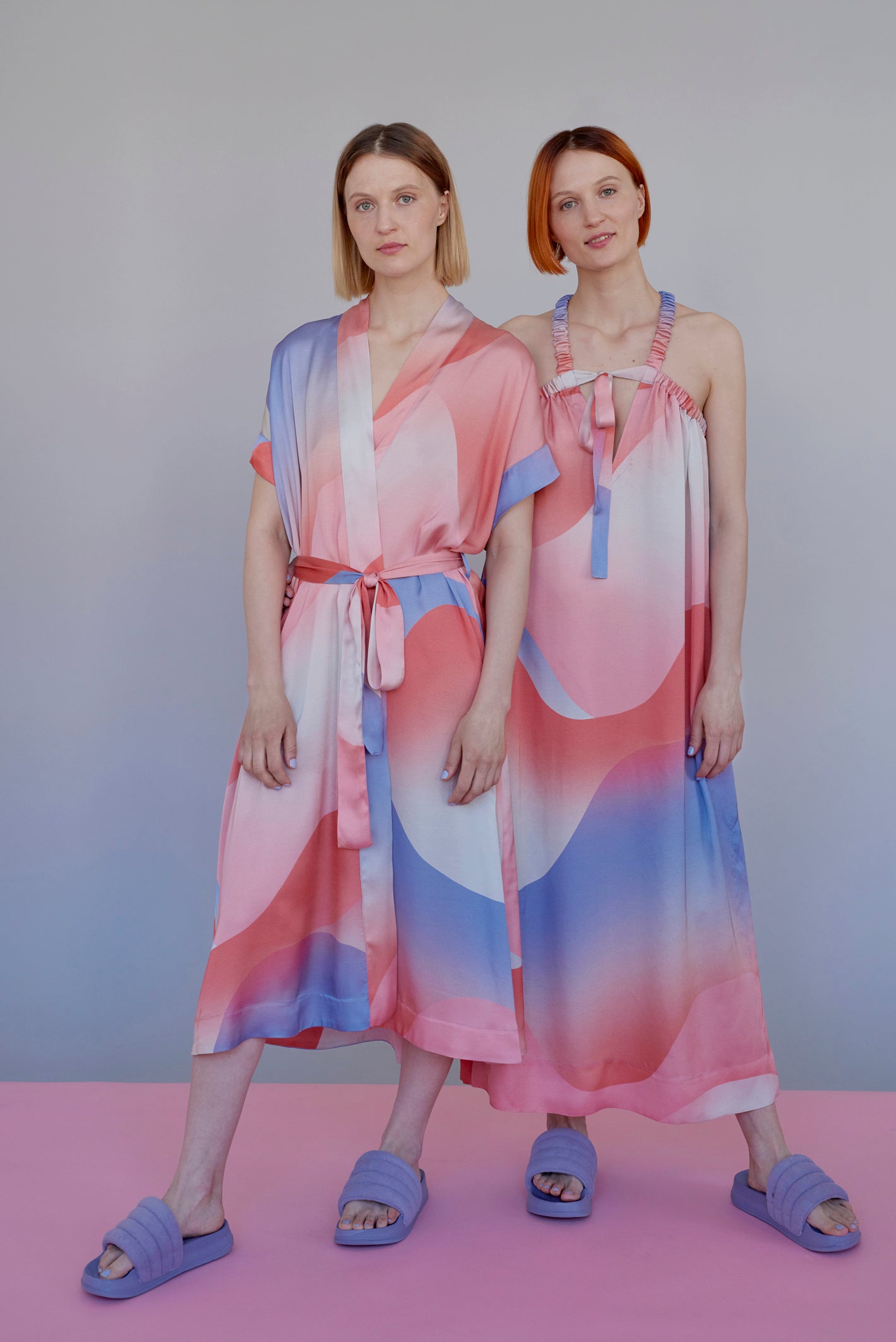 FADE STRAP DRESS MULTICOLOR