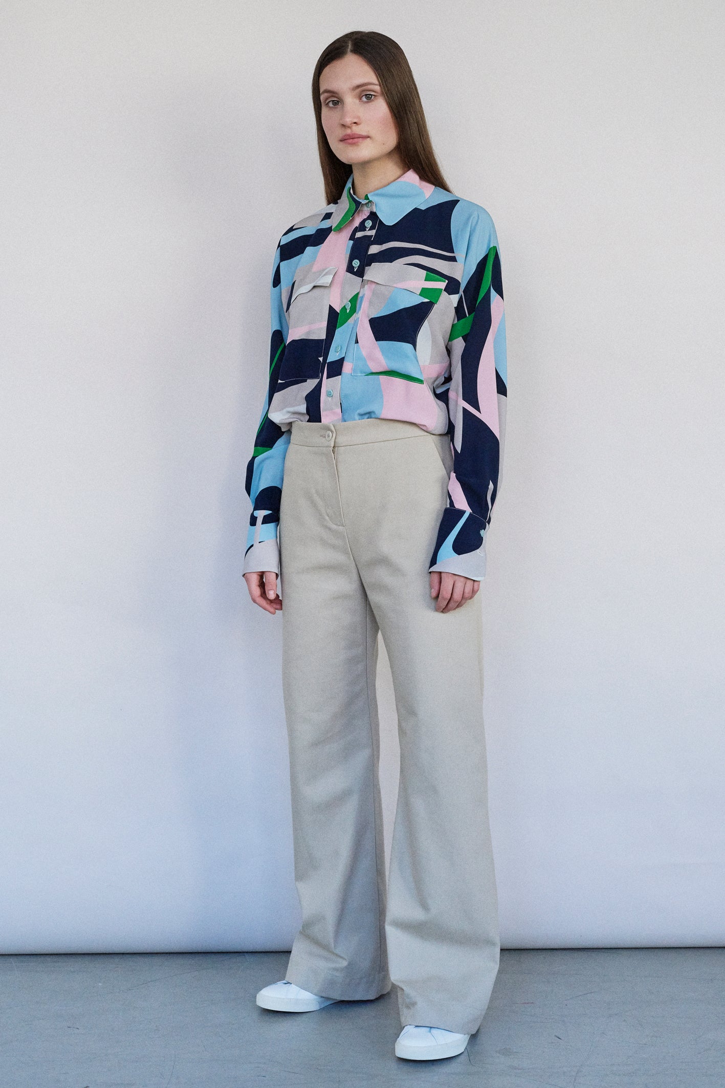 BALANCED BLOUSE PRINT MULTICOLOR