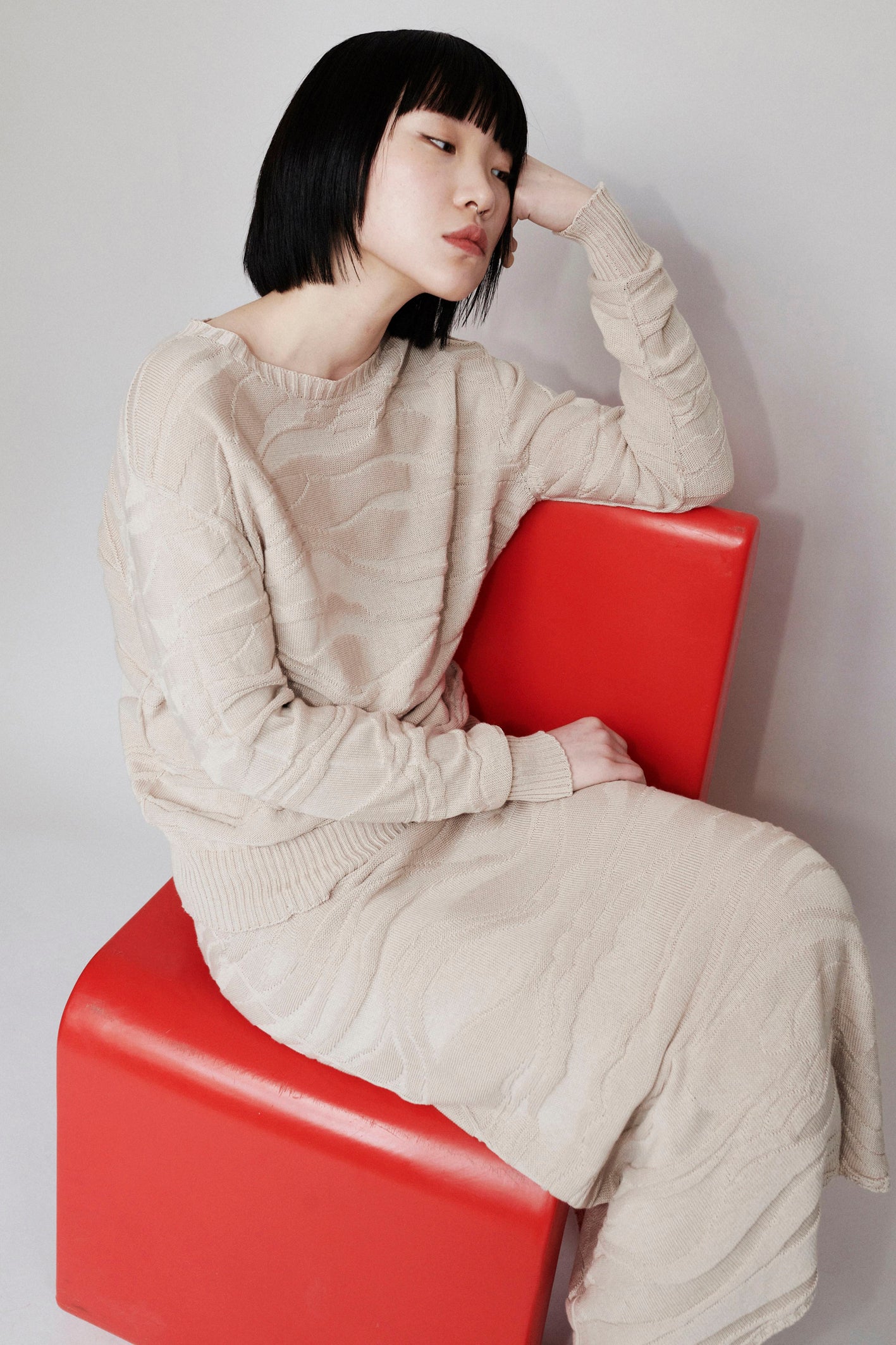 CHŌWA WHOLE KNIT SKIRT