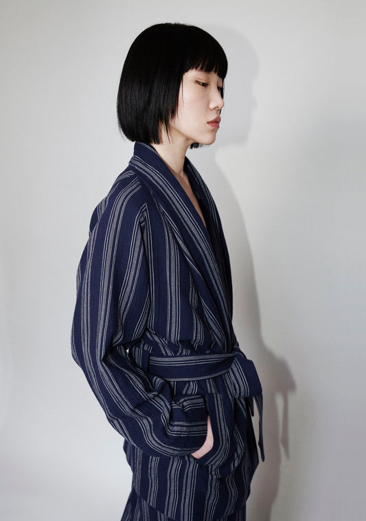 CHŌWA JACKET DARK BLUE / STRIPED